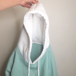 blue/green (turquoise) hoodie!